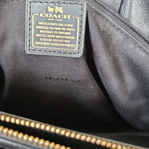 COACH Swaggers Carryall Black Exotic Bag - Picture 5 of 11